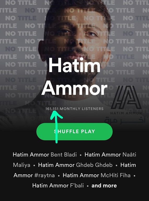 حلو الفن – حاتم عمور يخرق ويتصدّر Spotify