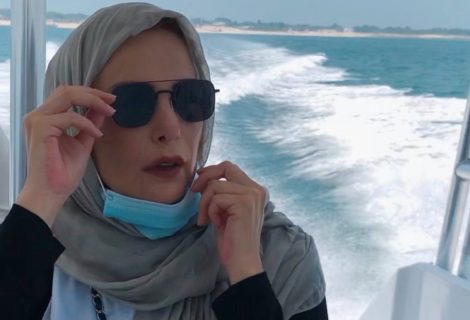 حلو الفن - بالكمامة على يخت وسط البحر.. أمل حجازي تظهر من جديد: اشتقنا للتنفس.. شاهد