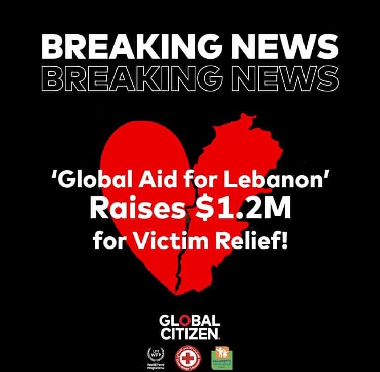 حلو الفن – حملة Global Aid For Lebanon تجمع أكثر من مليون دولار أميركيّ  لمُساعدة أهالي بيروت المُتضرّرين  والثنائيّ ريما فقيه ووسيم صليبي مُمتنّ للدعم العالميّ الكبير