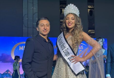 حلو الفن - المصمم اللبناني العالمي ماهر غلاييني عضو لجنة تحكيم Miss arab World europ والملكات يتألقن من تصاميمه