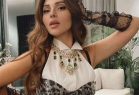 حلو الفن - ميريام فارس تختار بلوزة بتفاصيل معدنية للإحتفال بعيد ميلادها